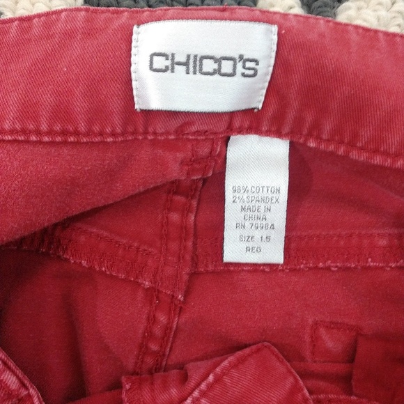 Chico Red Pants - Picture 3 of 3